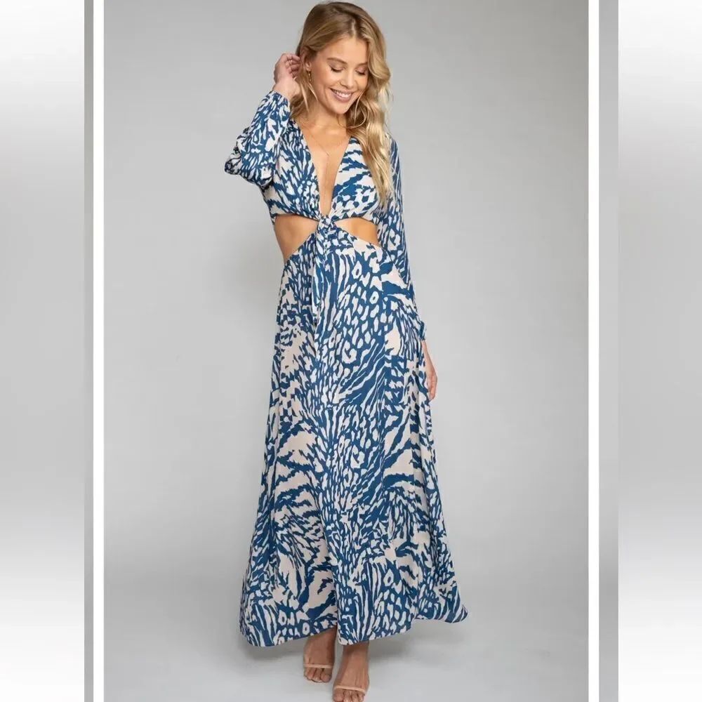 RESA NOELLE MAXI dress IN CAPRI size XS